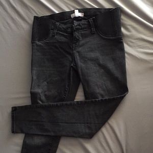 Isabel Maternity Gray Jeans Side Panel